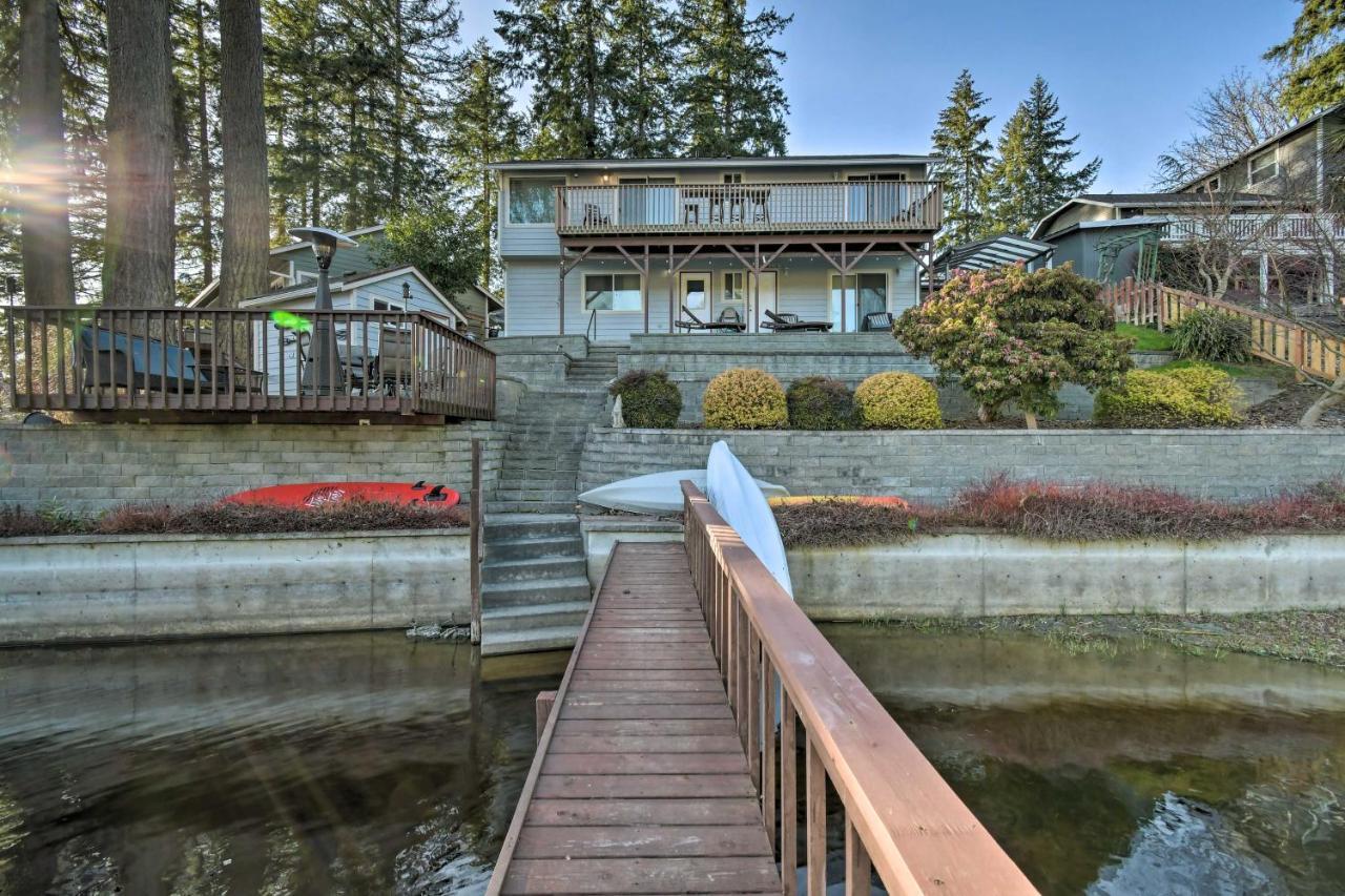 The Peacock House - Waterfront Home With Hot Tub! Olympia Buitenkant foto